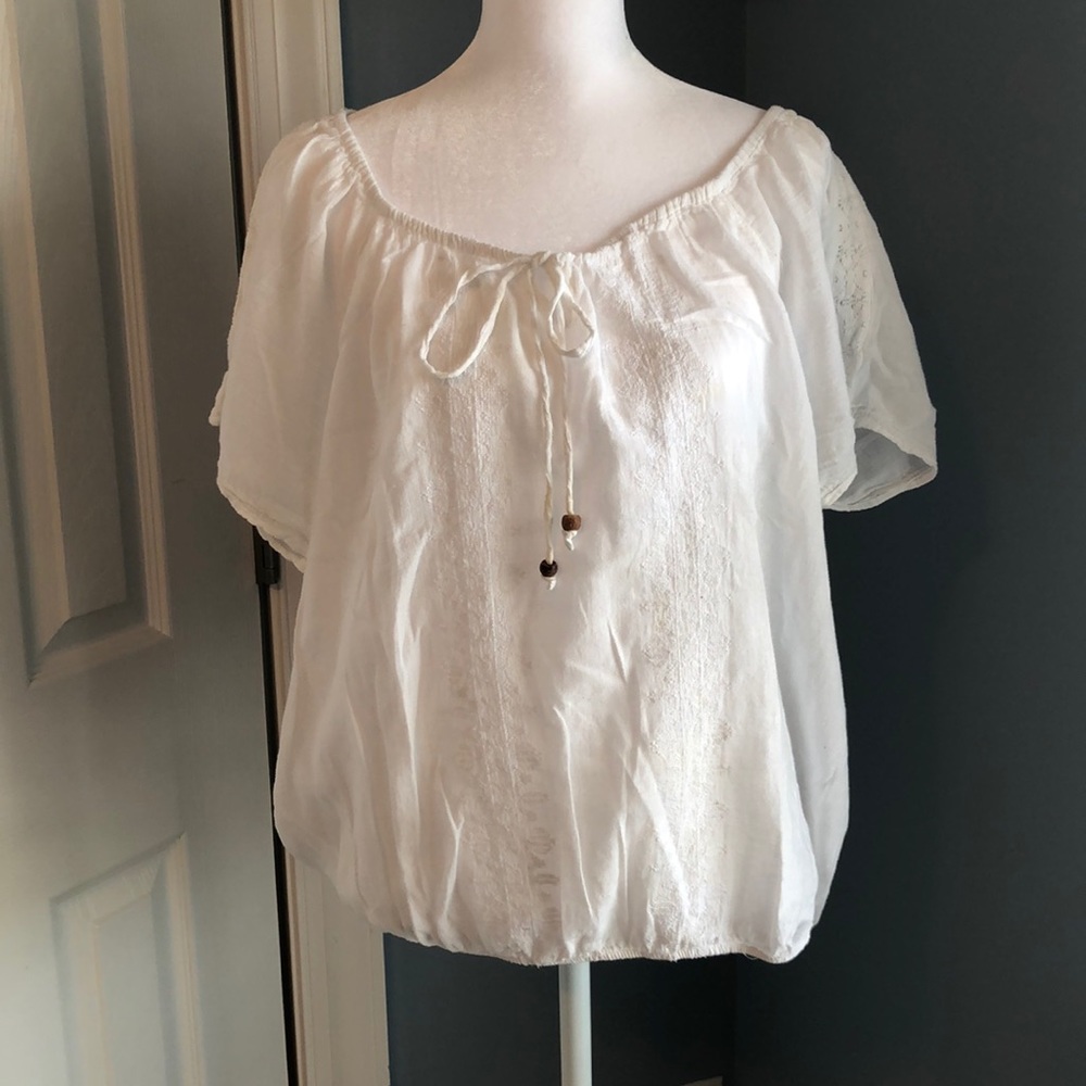 Nine West Peasant Blouse
